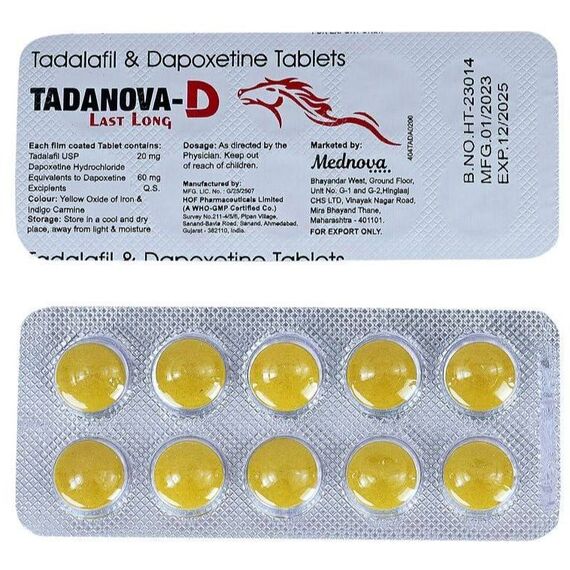 Tadanova D ➤ (Дапоксетин 60 мг + Сіаліс 20 мг) ➤ Продовження сексу + Потужна ерекція, фото 4