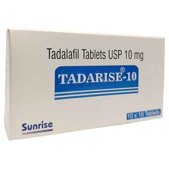 Tadarise 10 мг - для еректильної дисфункції ➤ Сіаліс (Тадалафіл) ➤ 10 пігулок, Дозування: 10 мг