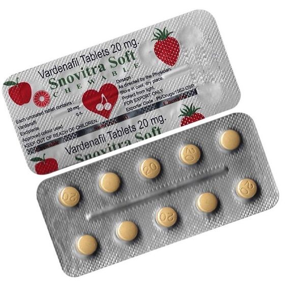 Snovitra Soft (Сновітра софт) ➤ Дженерик для швидкої потенції ➤ 10 пігулок