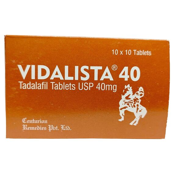 Vidalista 40 мг - для еректильної дисфункції ➤ Сіаліс (Тадалафіл) ➤ 10 пігулок, Дозування: 40 мг, фото 2