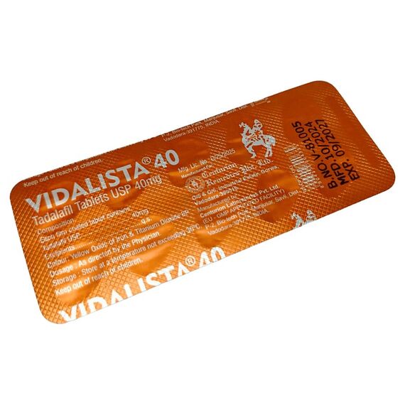 Vidalista 40 мг - для еректильної дисфункції ➤ Сіаліс (Тадалафіл) ➤ 10 пігулок, Дозування: 40 мг, фото 5