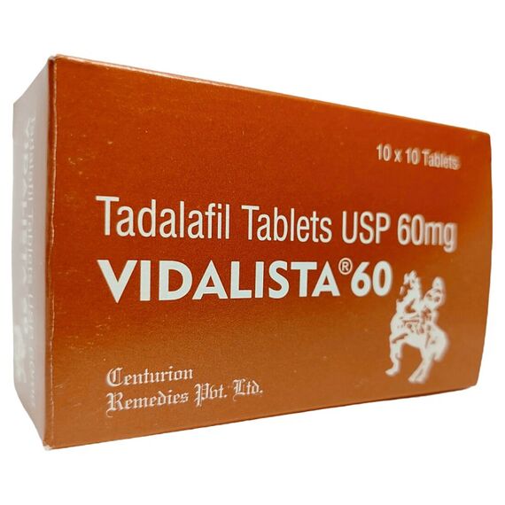 Vidalista 60 мг - для еректильної дисфункції ➤ Сіаліс (Тадалафіл) ➤ 10 пігулок, Дозування: 60 мг
